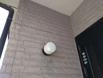 東京都青梅市のお客様の玄関センサーライト交換工事