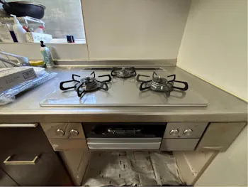 群馬県安中市のお客様のビルトインコンロ交換工事
