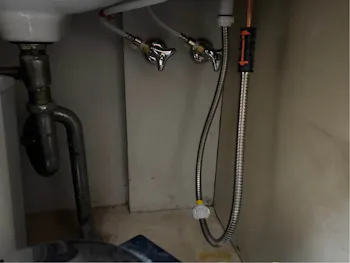 群馬県前橋市のお客様の洗面所水栓交換工事　具体的な工事内容3