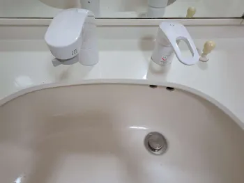 栃木県宇都宮市のお客様の洗面台水栓交換工事