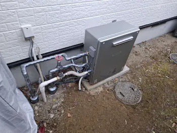 宮城県富谷市のお客様のガス給湯器交換工事