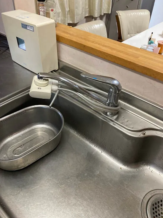 工事前　静岡県浜松市のお客様の水栓工事