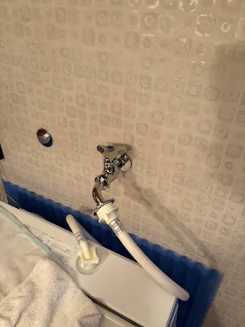 埼玉県比企郡のお客様の洗濯機用水栓交換工事