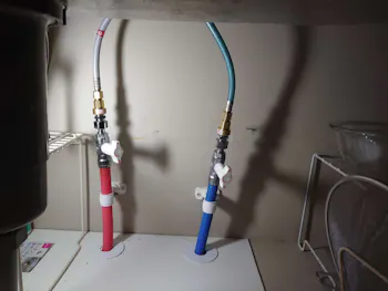 愛知県名古屋市のお客様のキッチン水栓工事　具体的な工事内容1
