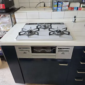 神奈川県横須賀市のお客様のビルトインコンロ・ガスコンロ工事