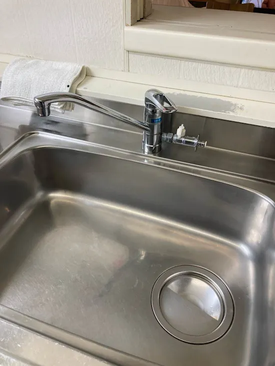 工事前　静岡県浜松市のお客様のキッチン水栓交換工事