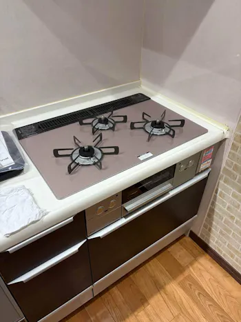 埼玉県上尾市のお客様のビルトインコンロ交換工事