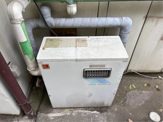 工事前　群馬県佐波郡玉村町のお客様の給湯器交換工事