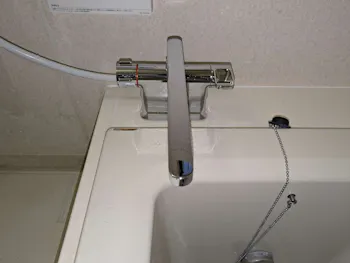 静岡県静岡市のお客様の浴室水栓交換工事