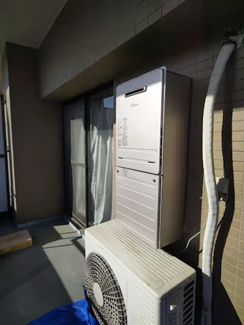 福島県いわき市のお客様のガス給湯器交換工事