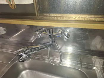 宮城県富谷市のお客様のキッチン混合栓交換工事