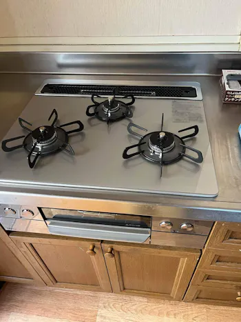 埼玉県羽生市のお客様のビルトインコンロ交換工事