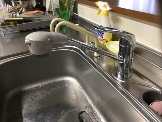 工事前　埼玉県入間市のお客様の水栓交換工事