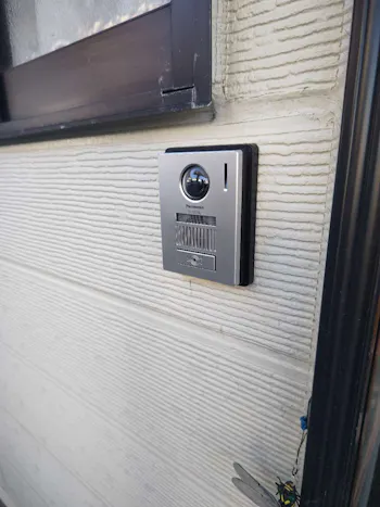 福島県いわき市のお客様のドアホン取付工事