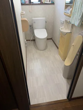 山梨県大月市のお客様のトイレ工事