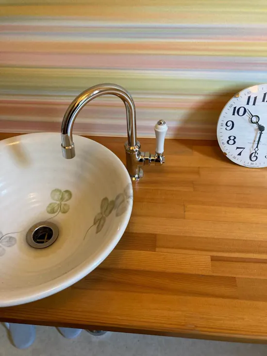 工事後　静岡県浜松市のお客様の化粧台単水栓交換工事