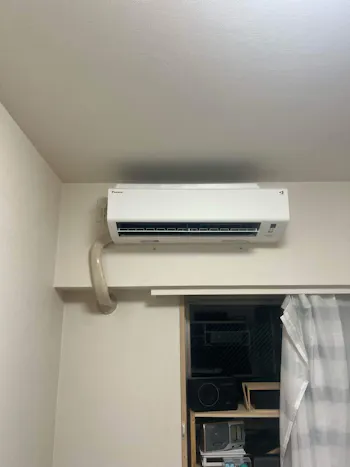 神奈川県横須賀市のお客様のエアコン工事
