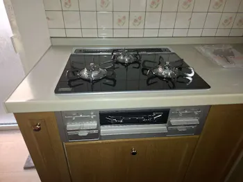 宮城県大崎市のお客様のビルトインコンロ交換工事