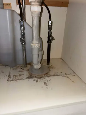 埼玉県北本市のお客様の洗面水栓交換工事　具体的な工事内容1