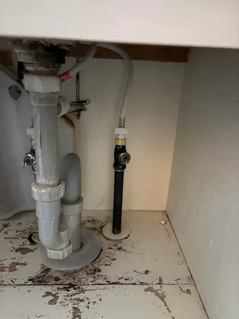 埼玉県北本市のお客様の洗面水栓交換工事　具体的な工事内容4