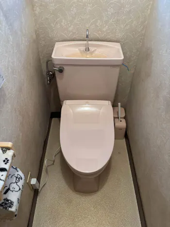 茨城県稲敷郡のお客様の温水洗浄便座交換工事