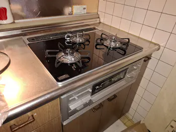 宮城県仙台市泉区のお客様のビルトインコンロ・ガスコンロ工事