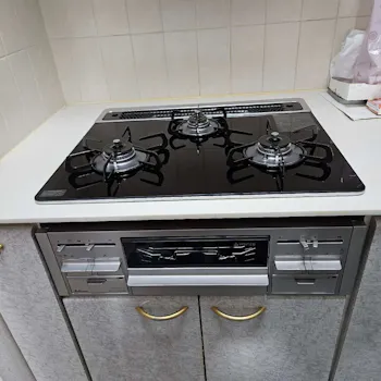 神奈川県横須賀市のお客様のビルトインコンロ・ガスコンロ工事