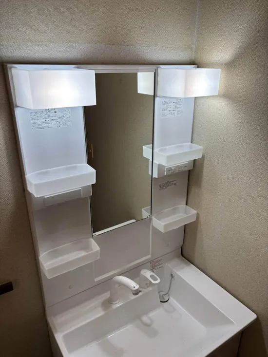 工事後　茨城県稲敷市のお客様の洗面化粧台交換工事