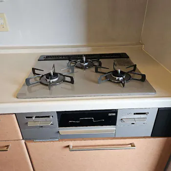 神奈川県横須賀市のお客様のビルトインコンロ・ガスコンロ工事　具体的な工事内容1