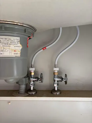 埼玉県桶川市のお客様のキッチン水栓交換工事　具体的な工事内容2