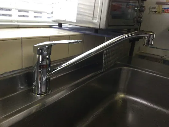 工事後　東京都青梅市のお客様のキッチン水栓交換工事