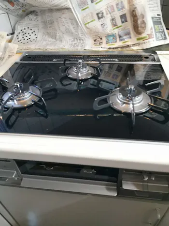 神奈川県茅ヶ崎市のお客様のビルトインコンロ・ガスコンロ工事