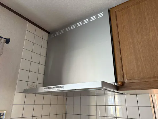 工事後　神奈川県相模原市のお客様のレンジフード交換工事