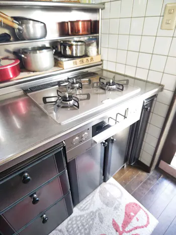 福島県いわき市のお客様のビルトインコンロ・ガスコンロ工事