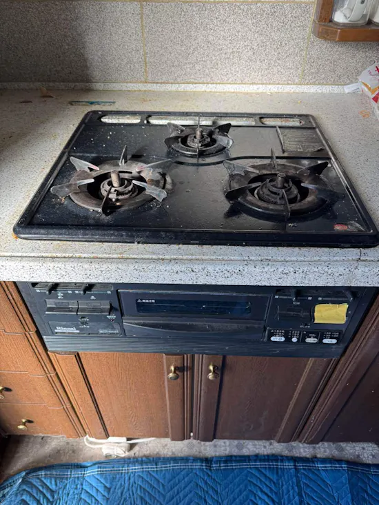 工事前　長野県岡谷市のお客様のビルトインコンロ取替工事