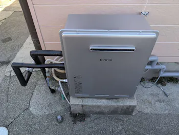 静岡県磐田市のお客様のガス給湯器交換工事