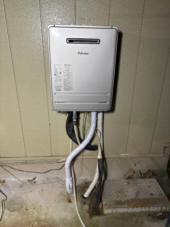 工事後　栃木県足利市のお客様のガス給湯器工事