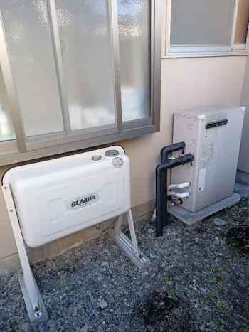 東京都青梅市のお客様の石油給湯器・オイルタンク交換工事　具体的な工事内容2