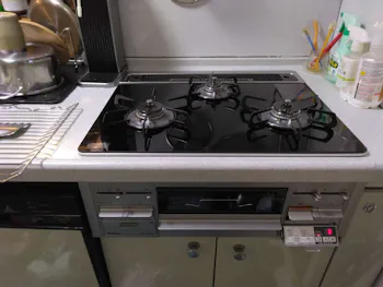 神奈川県相模原市のお客様のビルトインコンロ・ガスコンロ工事