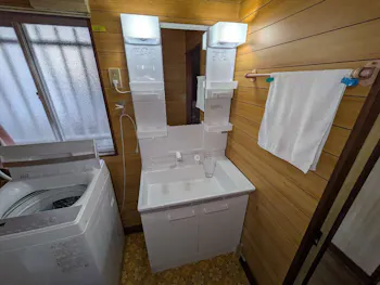 静岡県御殿場市のお客様の洗面化粧台工事