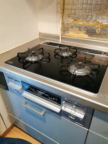 神奈川県秦野市のお客様のビルトインコンロ・ガスコンロ工事