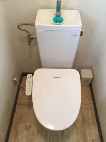 東京都羽村市のお客様の温水洗浄便座交換工事