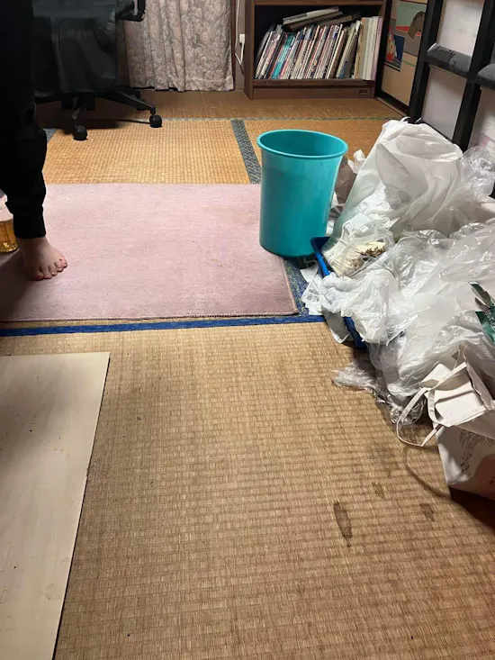 工事前　群馬県佐波郡玉村町のお客様の畳、フローリング工事