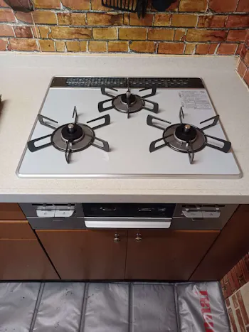 東京都八王子市のお客様のビルトインコンロ・ガスコンロ工事