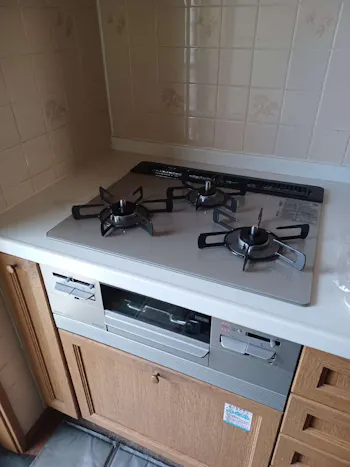 東京都八王子市のお客様のビルトインコンロ・ガスコンロ工事