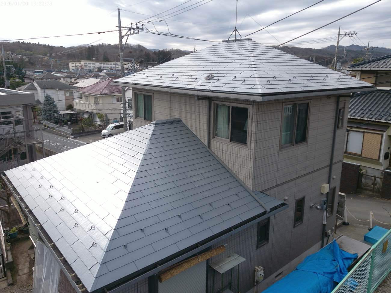 東京都八王子市のお客様の外装工事
