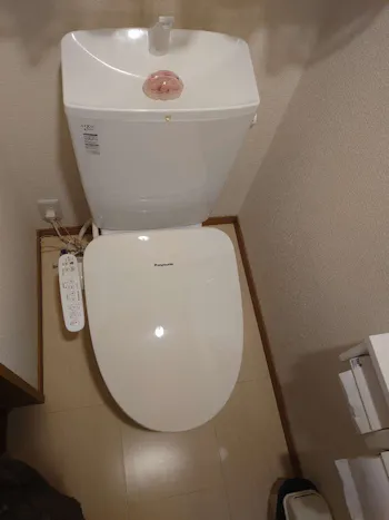 愛知県名古屋市天白区のお客様の温水洗浄便座交換工事