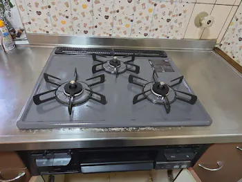 福島県白河市のお客様のビルトインコンロ・ガスコンロ工事