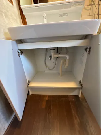 群馬県安中市のお客様の洗面化粧台工事　具体的な工事内容4