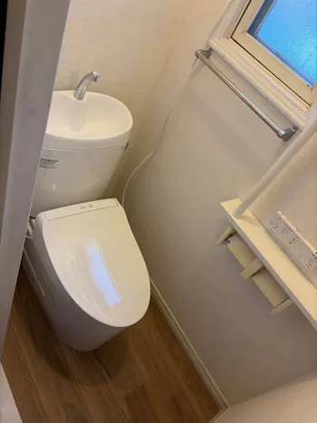 山梨県上野原市のお客様のトイレ交換・内装工事　具体的な工事内容1